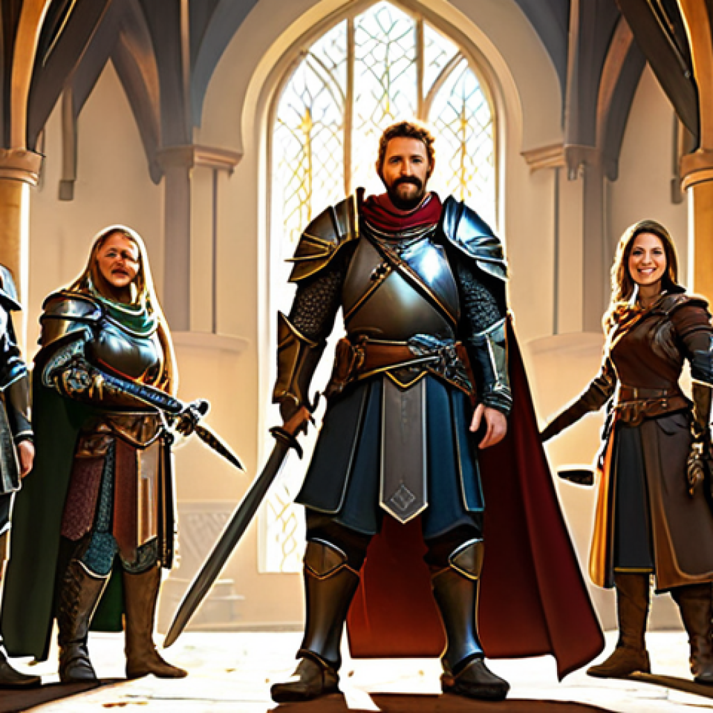 리니지 신규 혈맹 시스템 소개 - United Guild Advancement**

"A diverse group of fully clothed, friendly adventurers in fantasy armor...