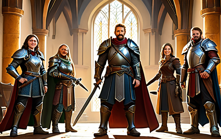 리니지 신규 혈맹 시스템 소개 - United Guild Advancement**

"A diverse group of fully clothed, friendly adventurers in fantasy armor...