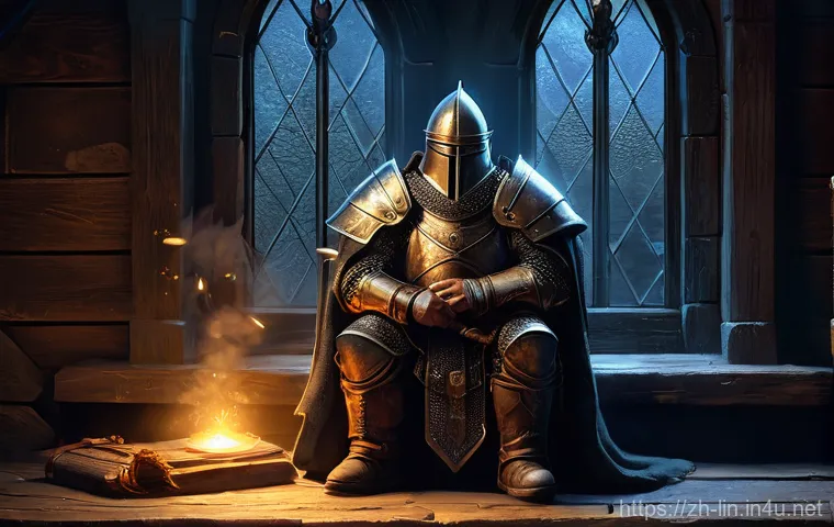 리니지 장비 강화 성공 확률 - Sparks occasionally fly from the bow's ethereal representation within the window, reflecting the med...