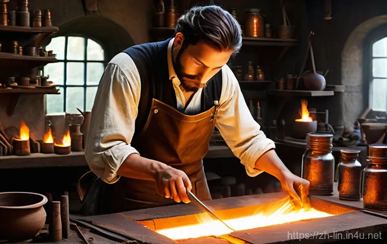 리니지 희귀 아티팩트 획득법 - **Prompt: Bustling Fantasy Market Exchange**
    "A vibrant and bustling fantasy city market square ...