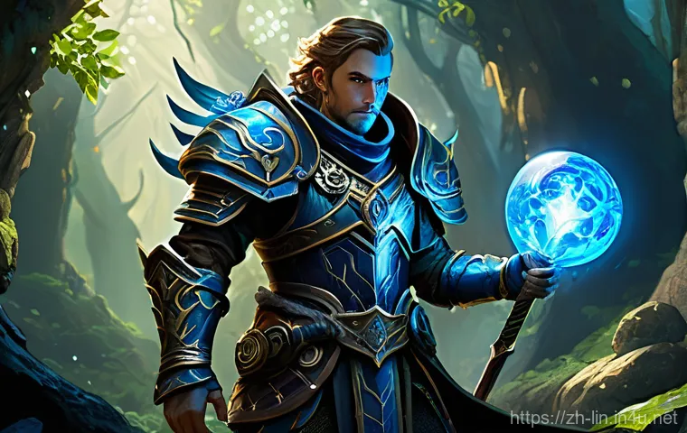 리니지 레벨 100 도달 방법 - **Prompt 1: "The Leveling Surge"**
    A focused male fantasy adventurer, clad in practical, enchant...