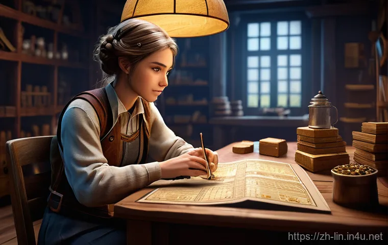 리니지 무과금 유저 생존법 - **Prompt for Resourceful F2P Player Management:**
    "A diligent young female MMORPG player, fully ...