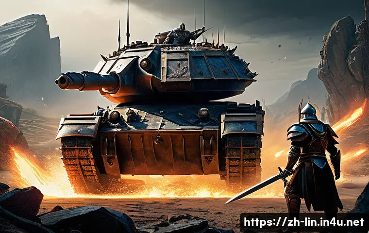 리니지 클래스별 장점과 단점 - A dynamic fantasy battle scene featuring a heavily armored warrior tank standing at the frontline, w...