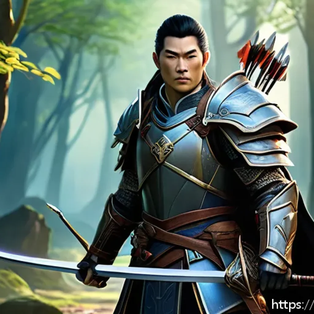 리니지 MMORPG 입문법 - A dynamic fantasy game character selection scene showcasing three distinct classes: a heavily armore...