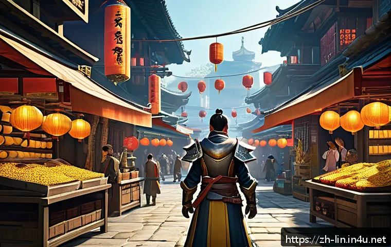 리니지 상위 0 1 유저 전략 - A dynamic scene of a skilled MMORPG player character strategically allocating resources: the charact...